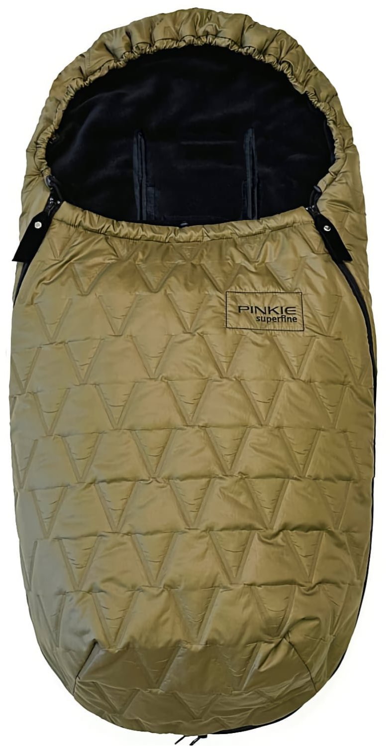 Pinkie Péřový zimní fusak Superfine Vee Olive