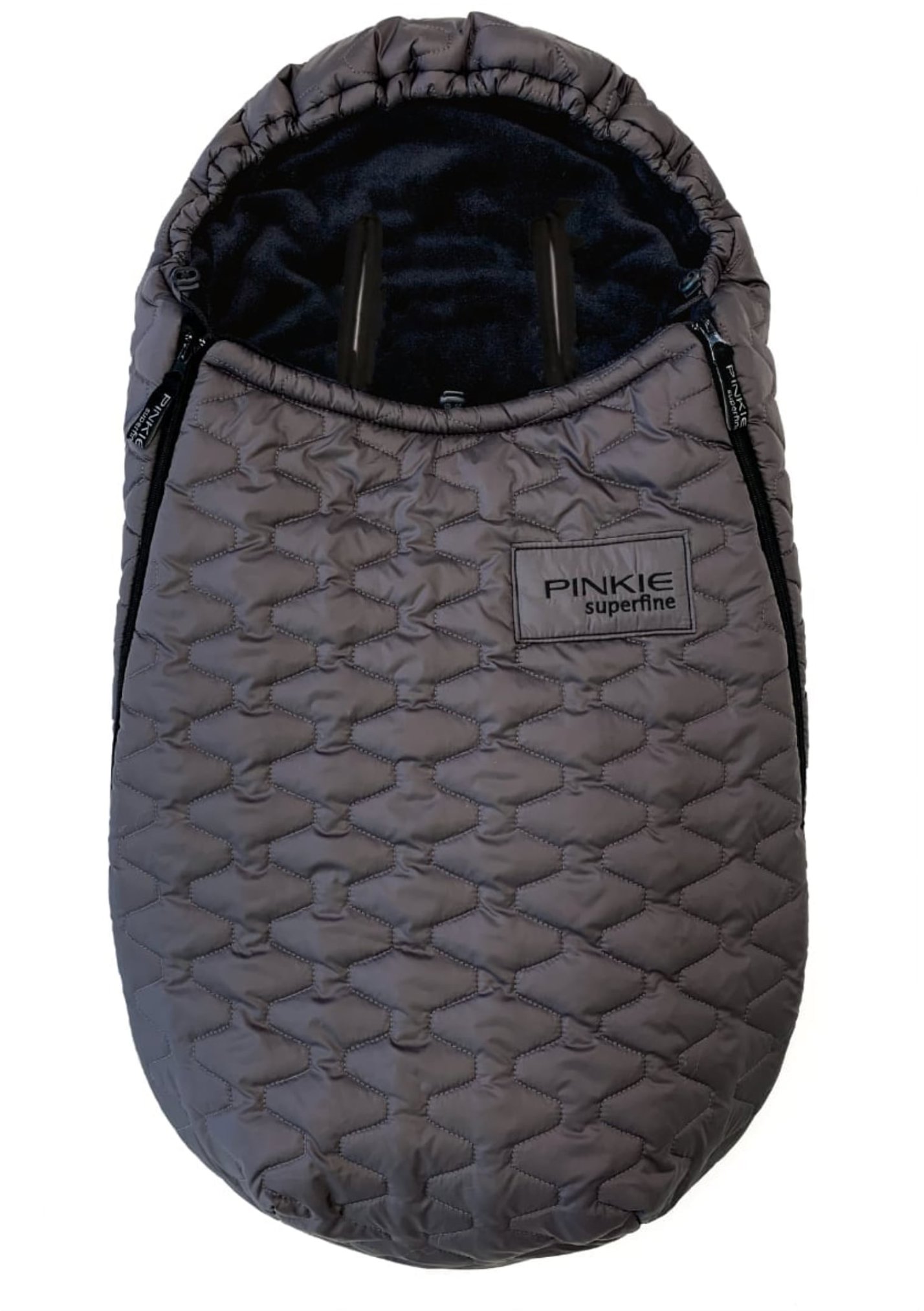 Pinkie Péřový zimní fusak Superfine Dark Grey 0-12 měs