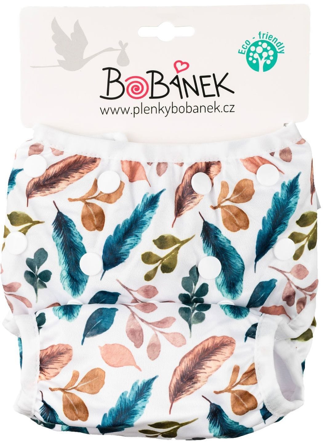 Bobánek Rostoucí plavky pro miminka, Bílá pírka