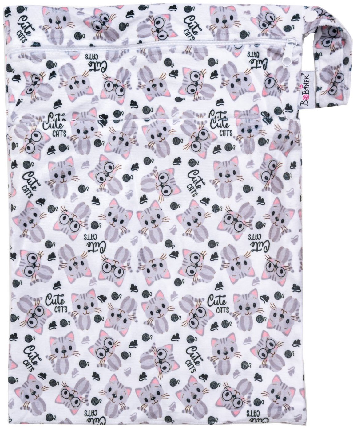 Bobánek Nepromokavá taška extra jemná normal, Cute cats