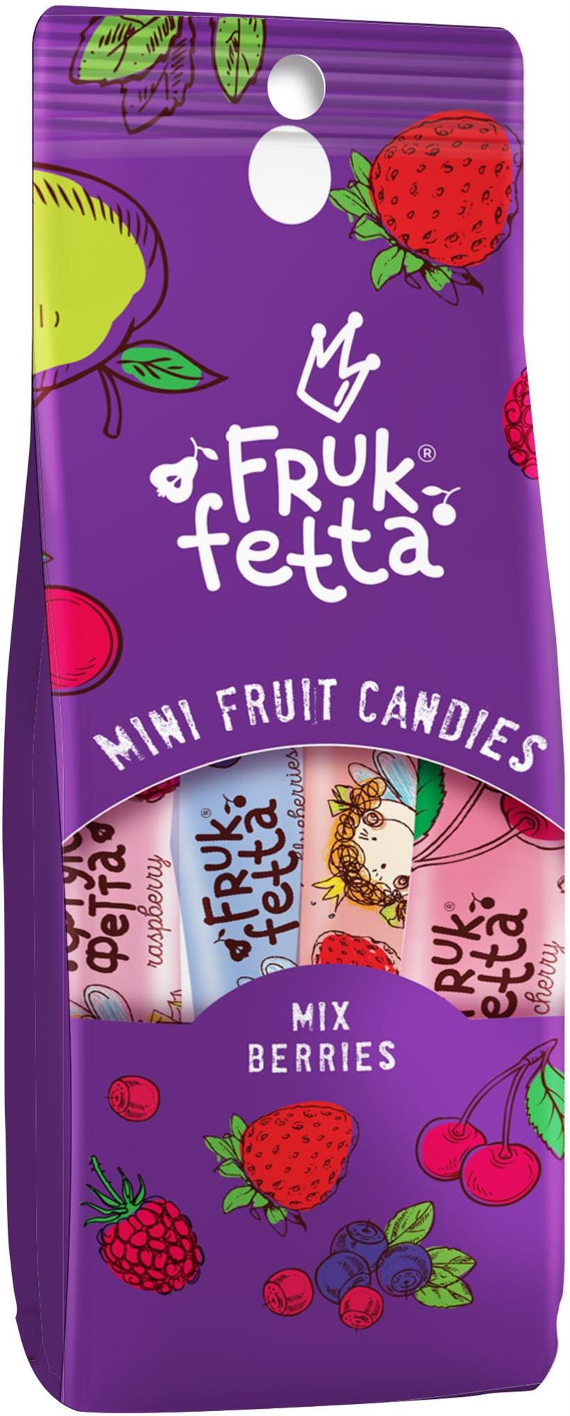 Sergio mini ovocné tyčinky mix berries 120 g