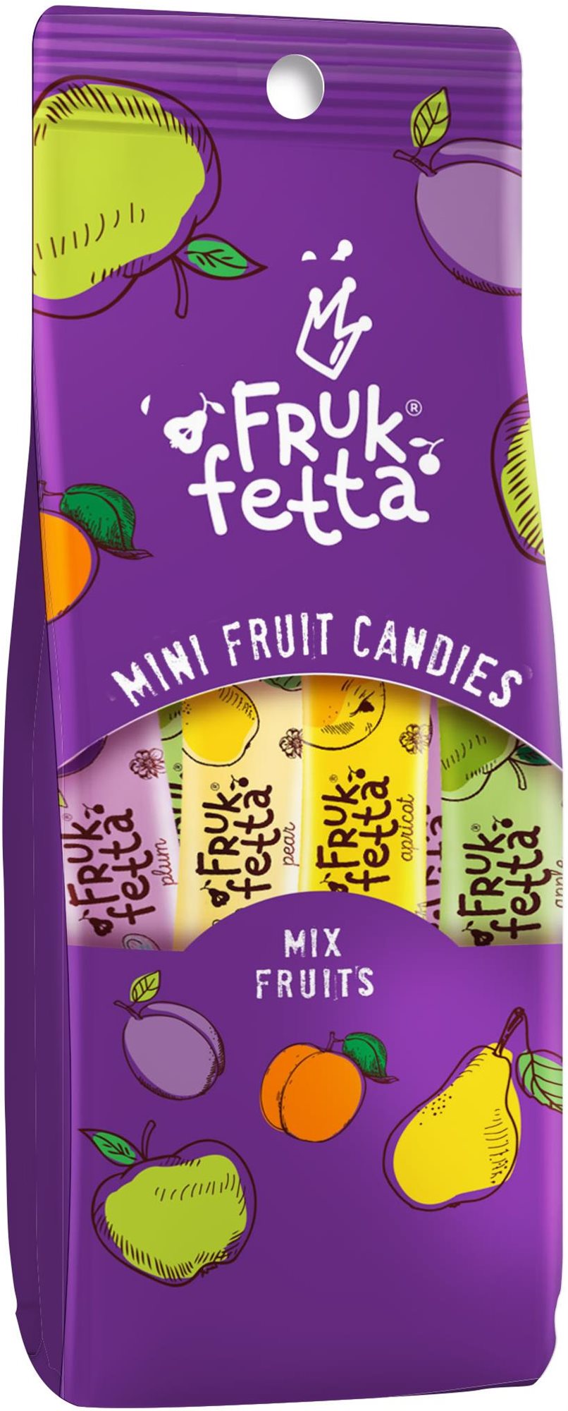 Sergio mini ovocné tyčinky mix fruit 120 g