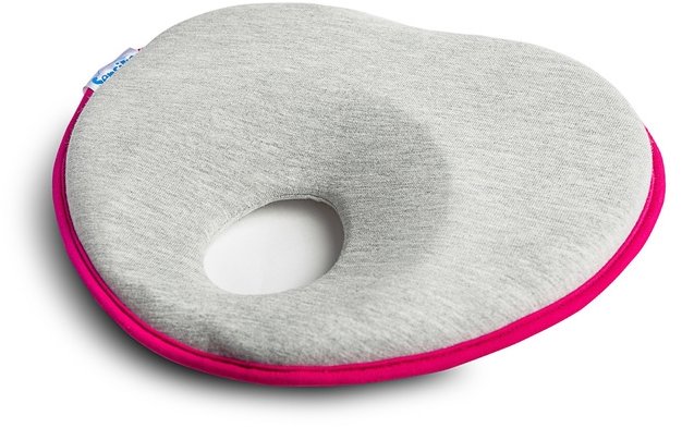 Sensillo Ergonomický, tvarující polštářek pro miminko šedý, růžový