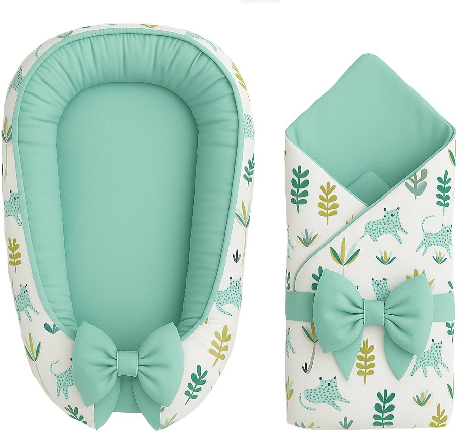 BabyTýpka Výbavička pro miminko luxury mini Jungle Mint