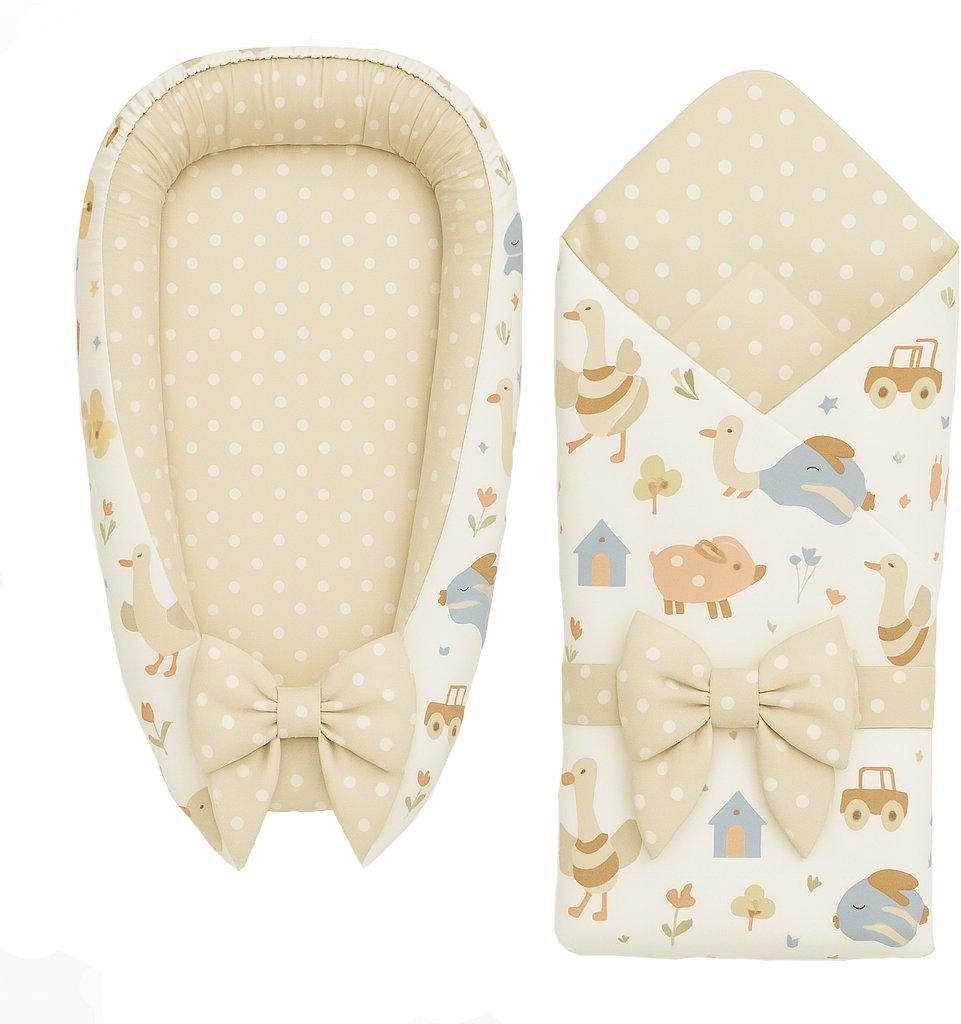 BabyTýpka Výbavička pro miminko luxury mini Farm Beige