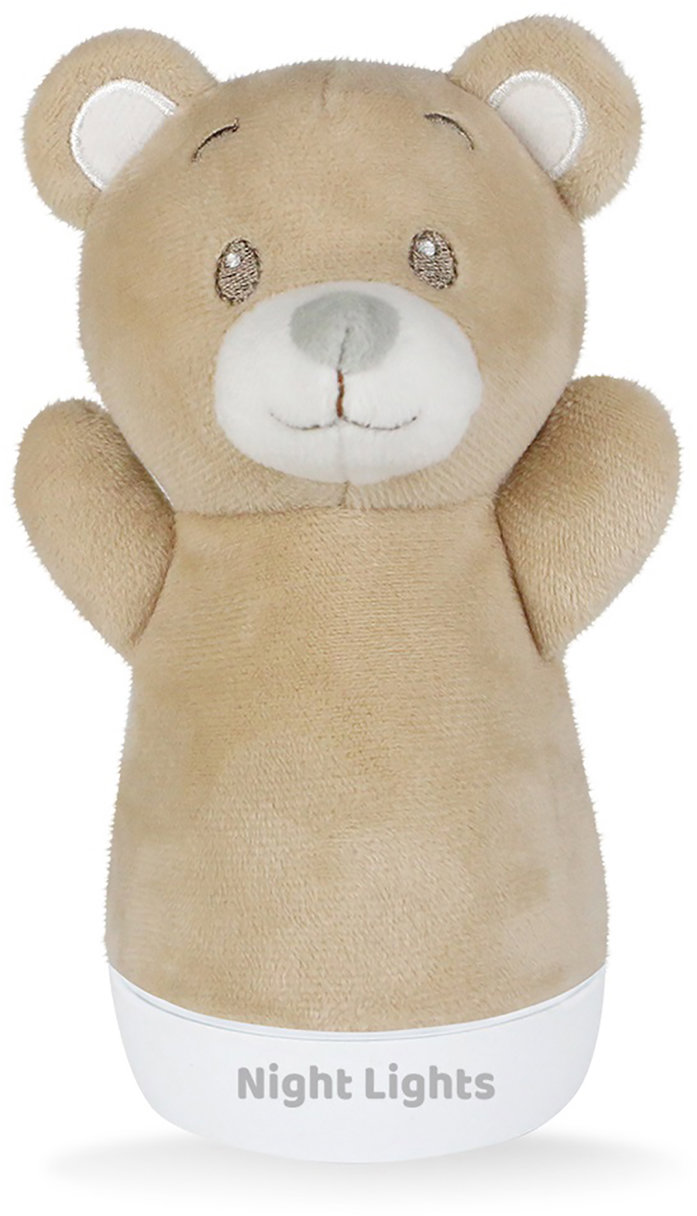 Wiky Lampička noční medvídek usínáček plyšový 15 cm