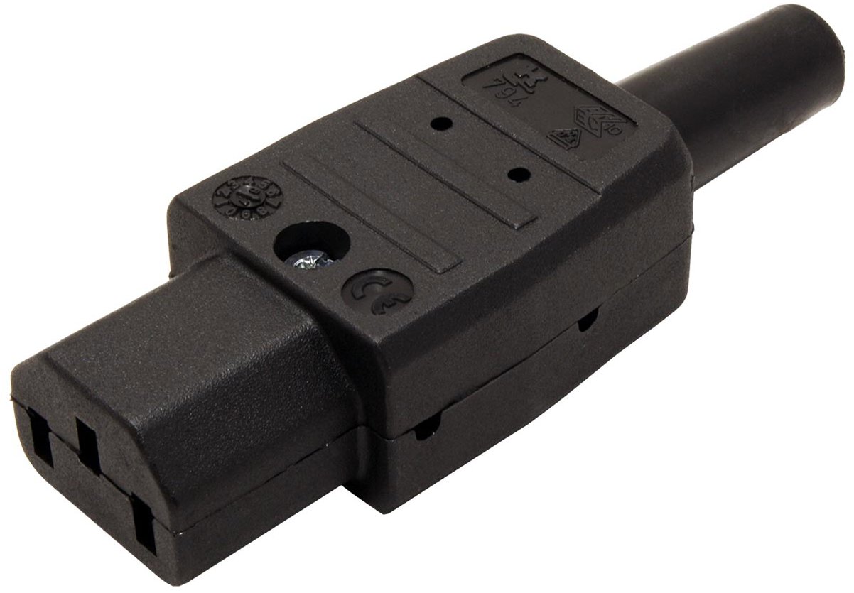 Bachmann Konektor síťový IEC320 C13 samice, 250 V/10 A, na kabel (915.170)