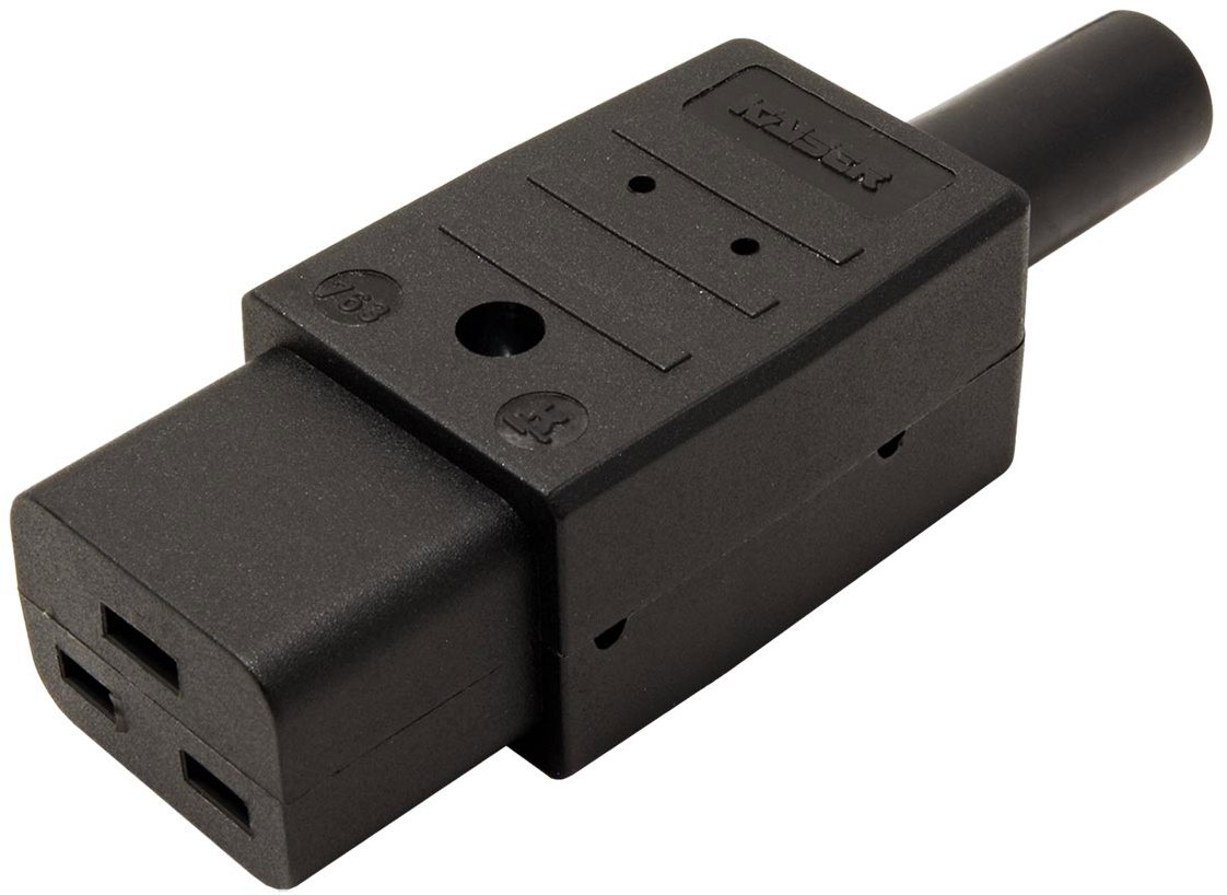 Bachmann Konektor síťový IEC320 C19 samice, 250 V/16 A, na kabel (915.174)
