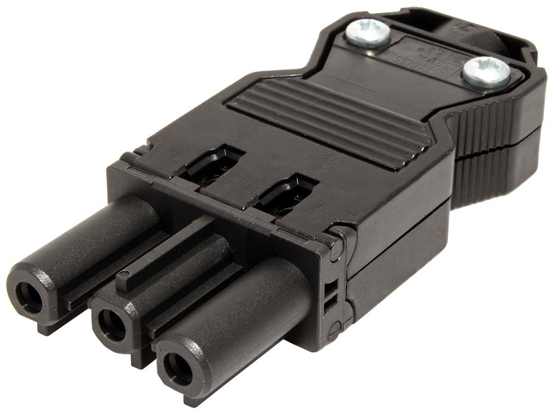 Bachmann Konektor síťový 230 V / 16 A, samice, na kabel (GST18), černý (375.505)