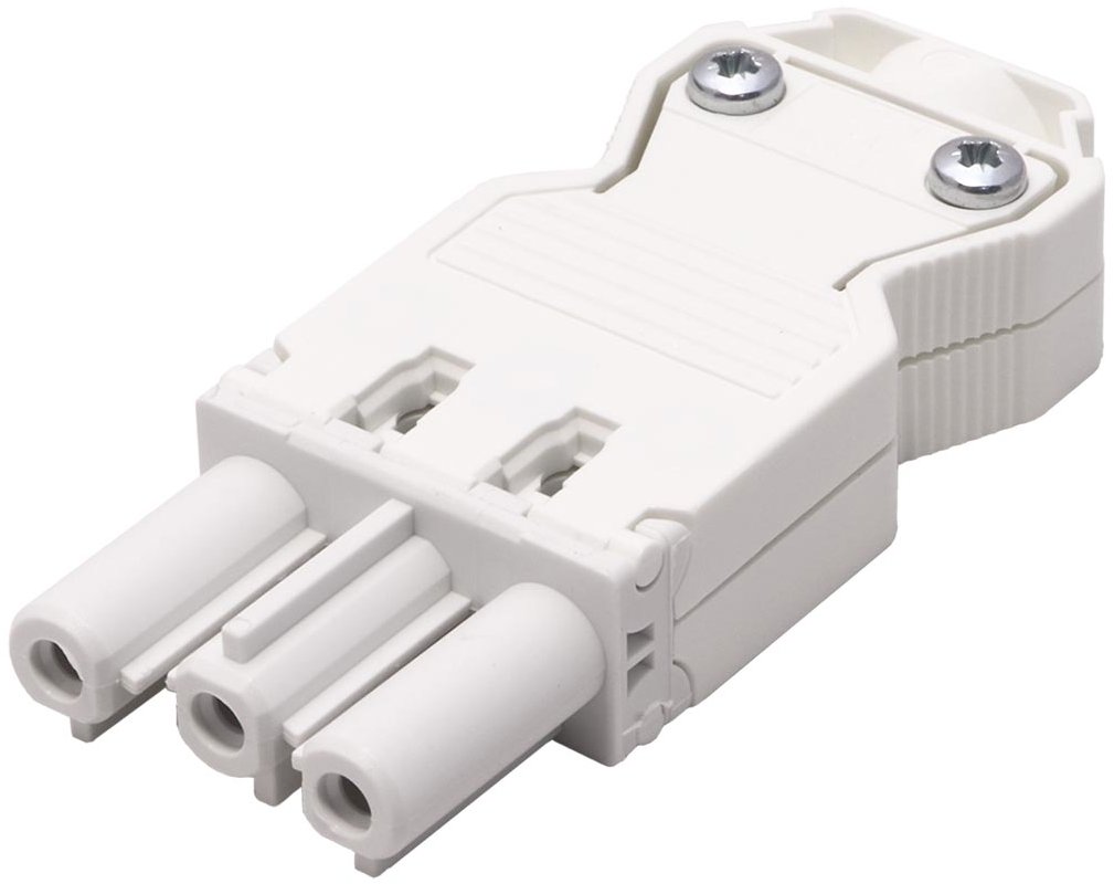 Bachmann Konektor síťový 230 V / 16 A, samice, na kabel (GST18), bílý (375.514)