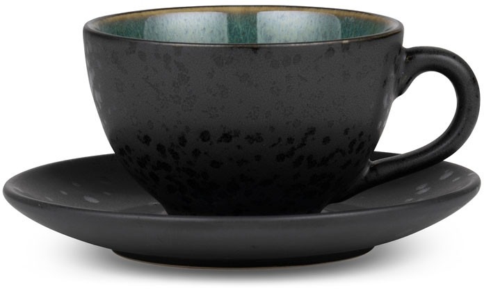 Bitz Šálek s podšálkem Black/Green