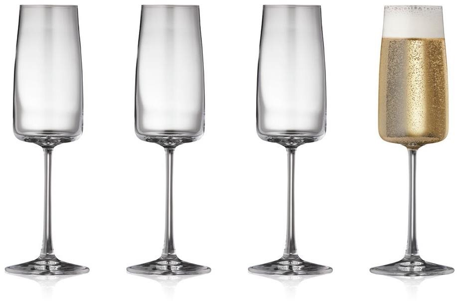 Lyngby Glas Sklenice na sekt Zero 30 cl (4 ks)