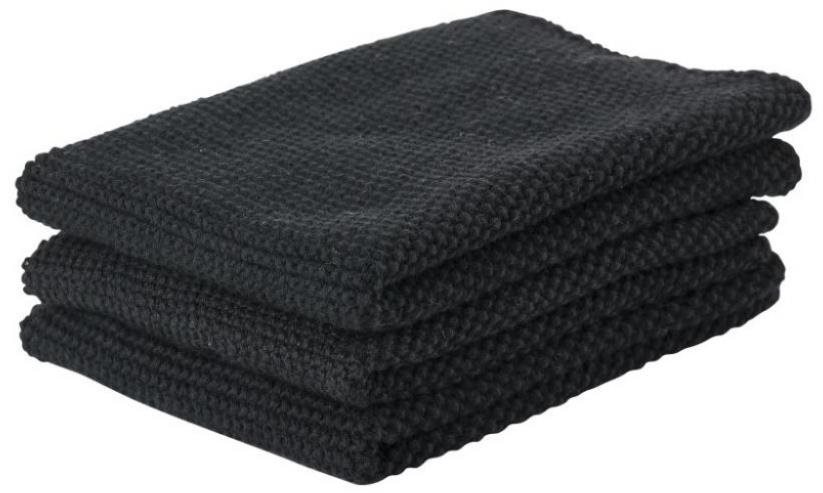 Zone Denmark Kuchyňská utěrka (3 ks) 27x27cm Black