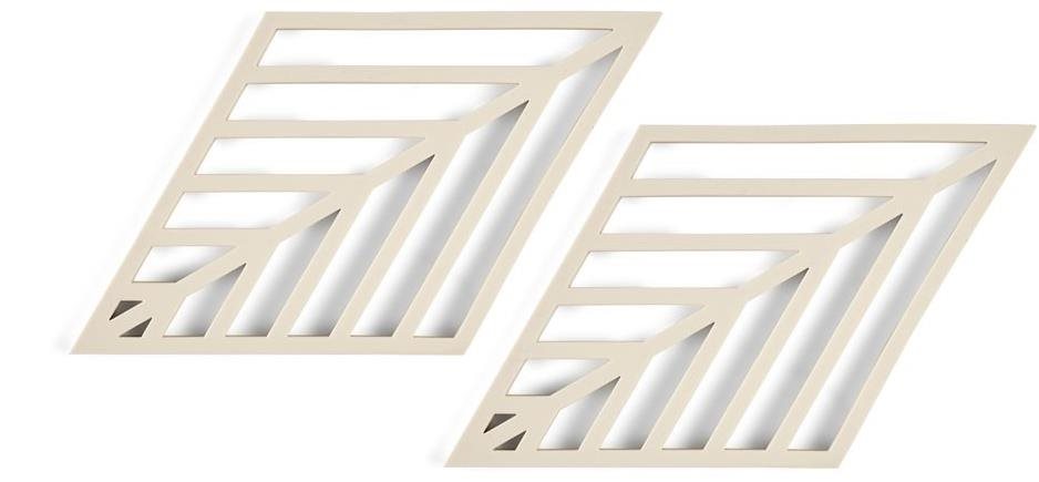 Zone Denmark Podložka pod horke Rhombus Leaf (2 ks) 20x11,5x0,8cm Birch