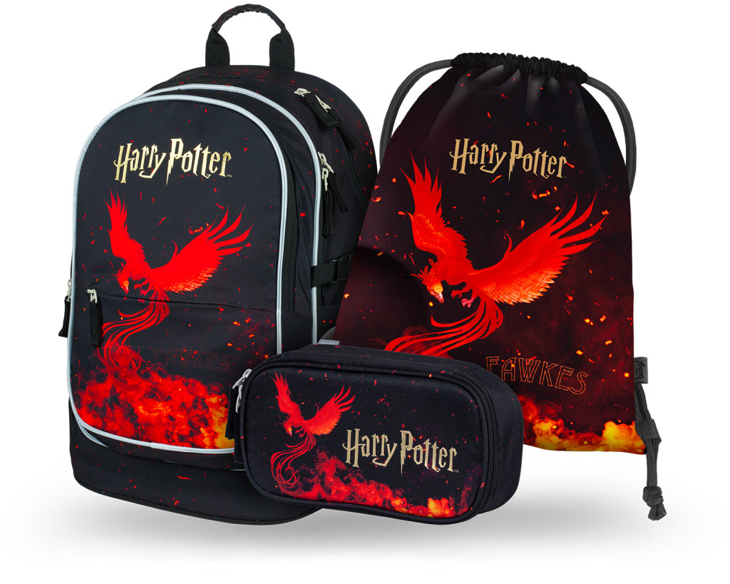 BAAGL SET 3 Core Harry Potter Fénix: batoh, penál, sáček GRS