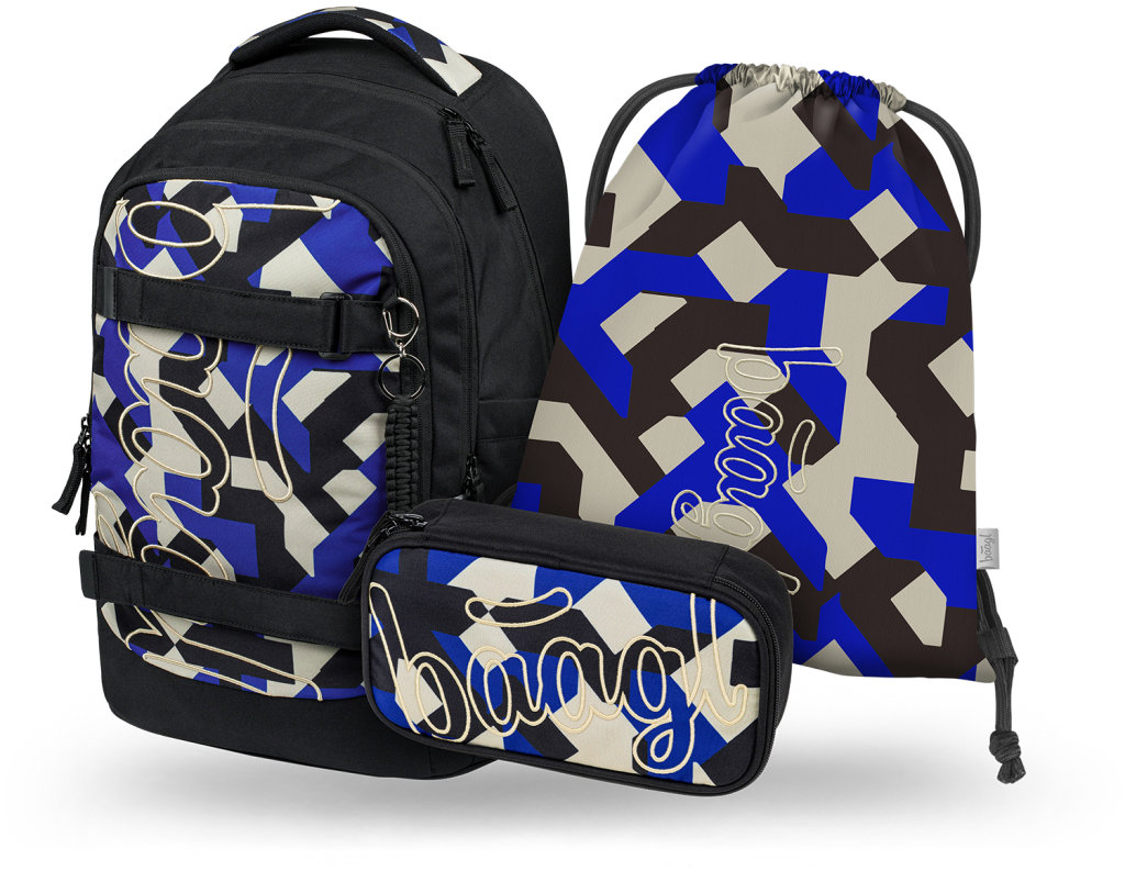 BAAGL SET 3 Skate Max Variety: batoh, penál, sáček GRS
