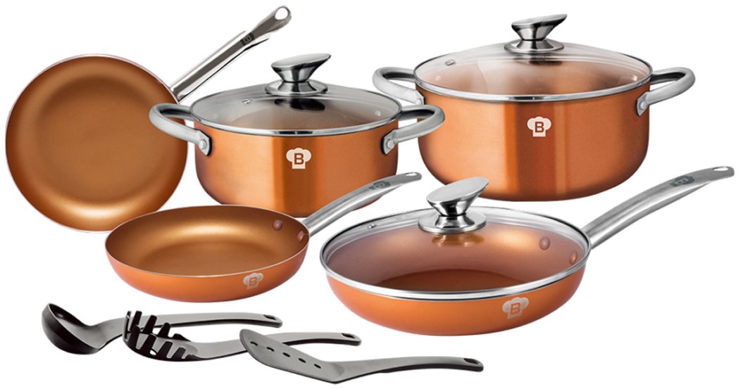 Blaumann Sada nádobí Le Chef Line Rosegold 11ks BL-3342