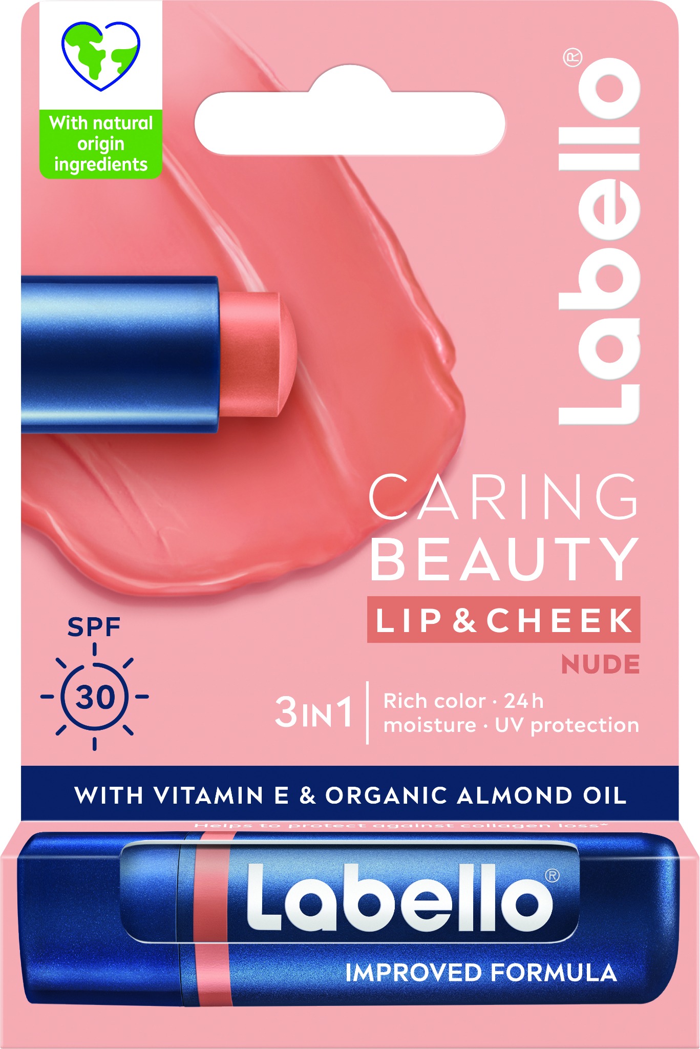 LABELLO Nude Lip balm 3in1