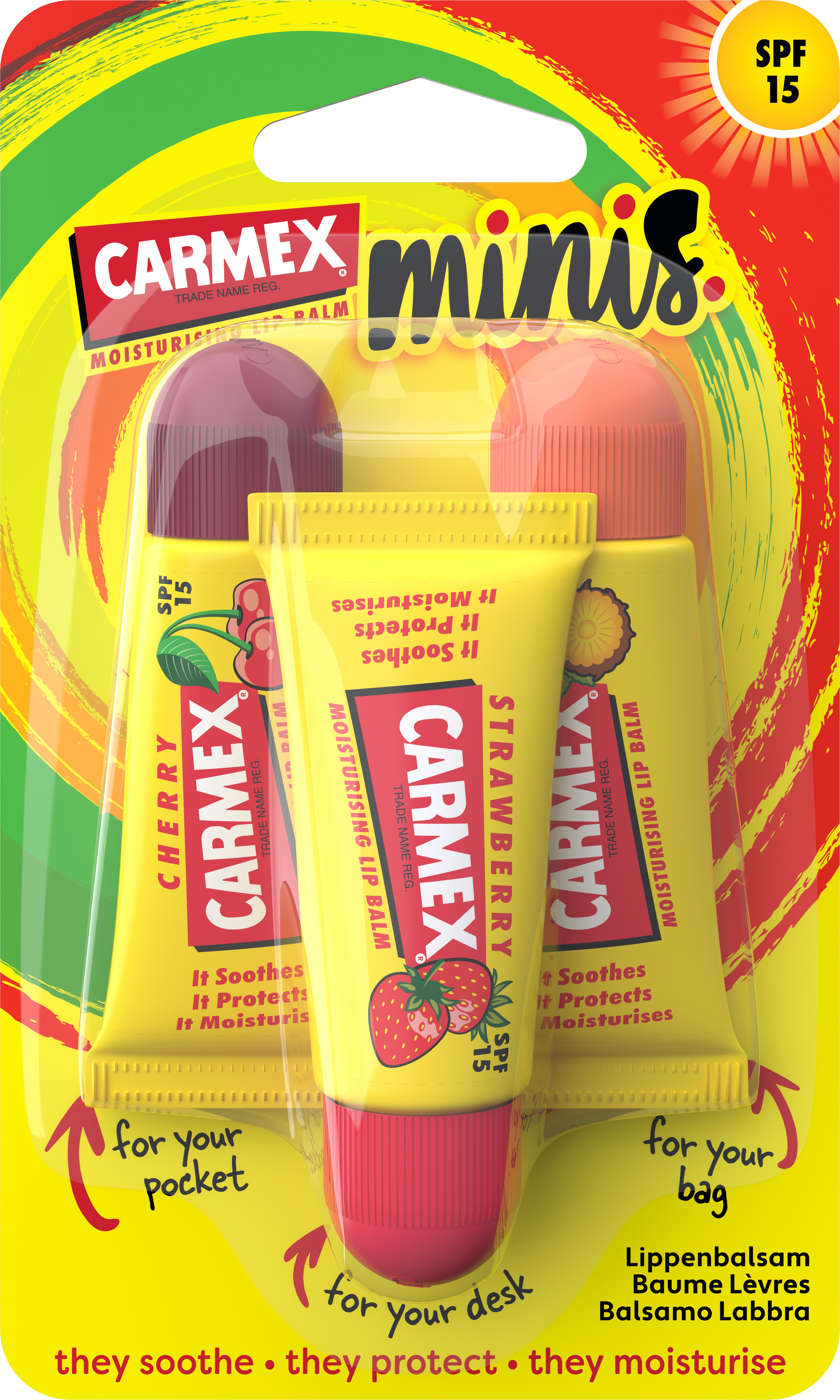 CARMEX Minis 3 × 5 g