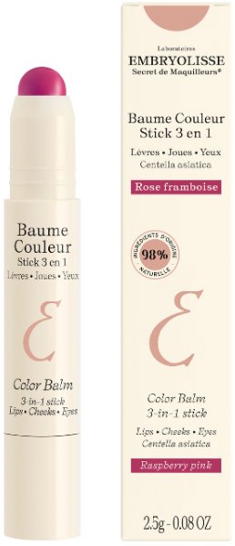 EMBRYOLISSE Baume Couleur Stick 3 en 1 Rose Framboise 2,5 g