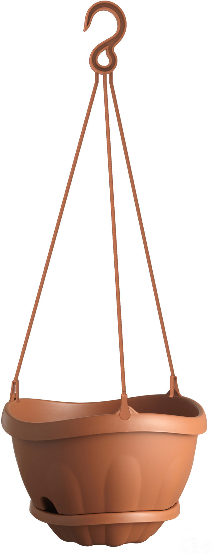 BAMA Závěsný květináč Gondola, hnědý, 28 cm