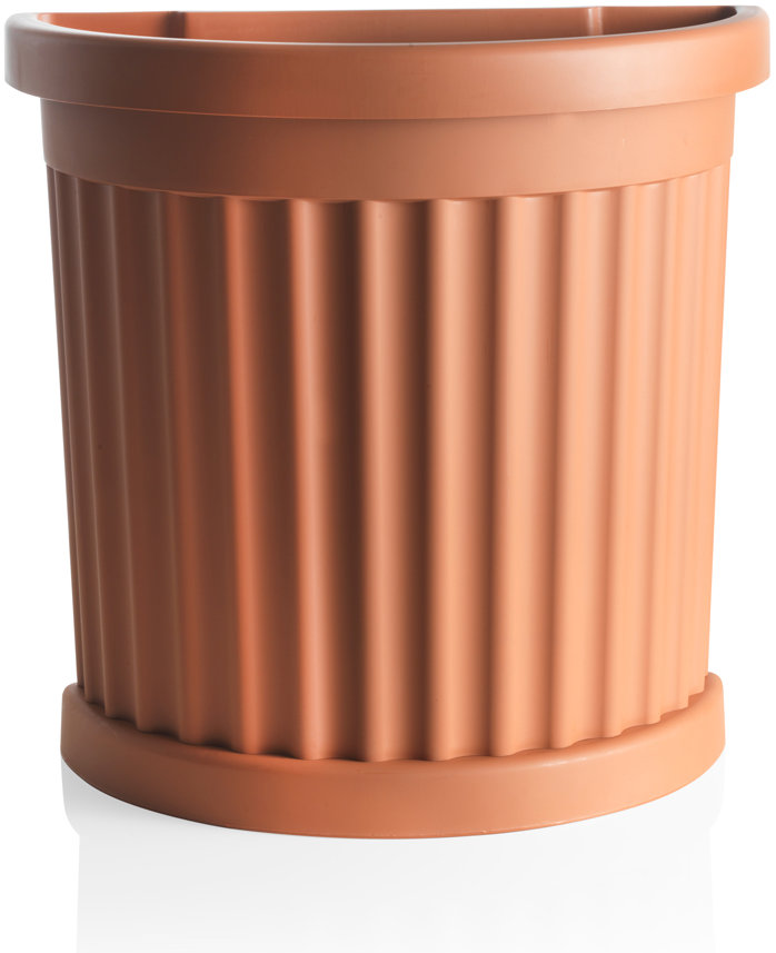 BAMA Květináč s miskou Roma, terracotta