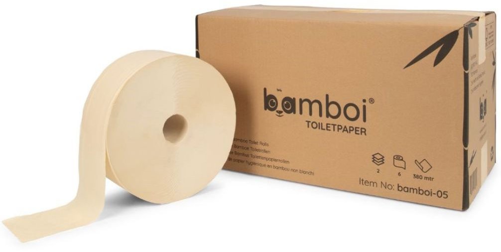 BAMBOI® Bambusový toaletní papír Maxi Jumbo 2 vrstvý 6 ks