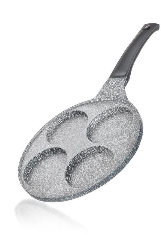 BANQUET Pánev na 4 lívance GRANITE Grey 26 cm
