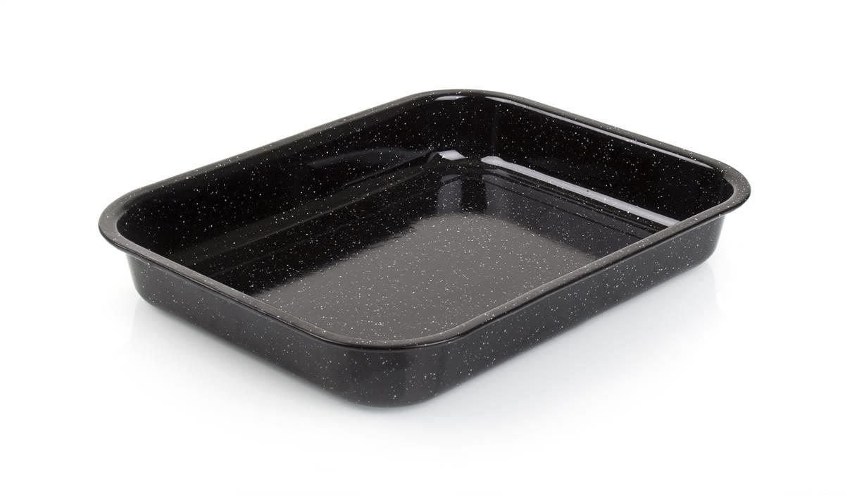 BANQUET Pekáč smaltovaný CULINARIA Black 34 × 26 × 5 cm