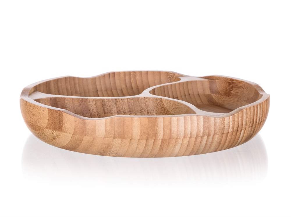 BANQUET Miska dělená BRILLANTE Bamboo 25 x 4 cm