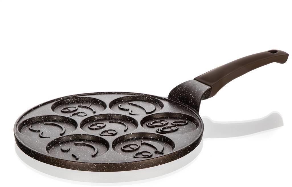 BANQUET GRANITE BROWN Smile Pánev na 7 lívanců 26 cm nepřílnavý povrch