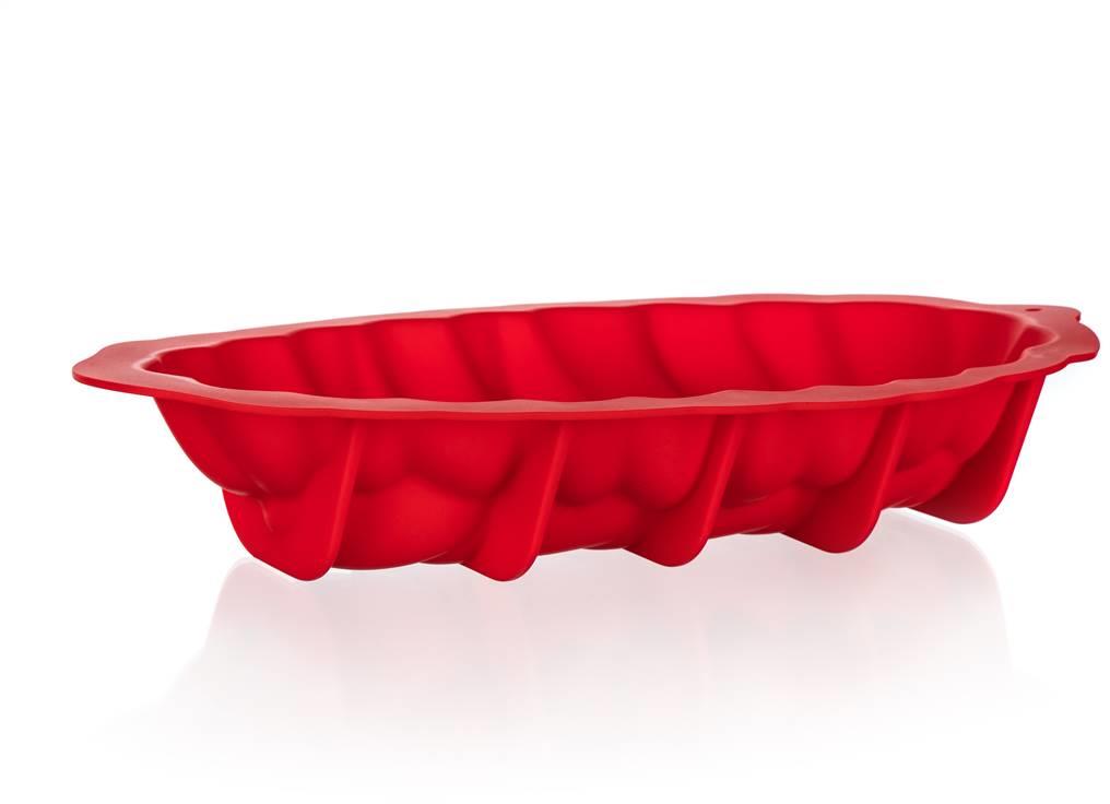 BANQUET CULINARIA Red Forma na vánočku 41 × 20 × 7 cm, silikon