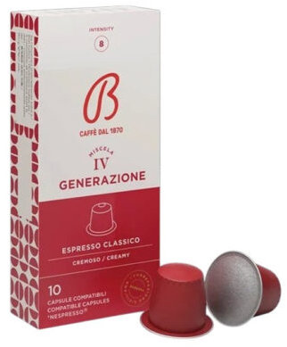 Barbera "N kom." IV Generazione Espresso 10 kapslí X10