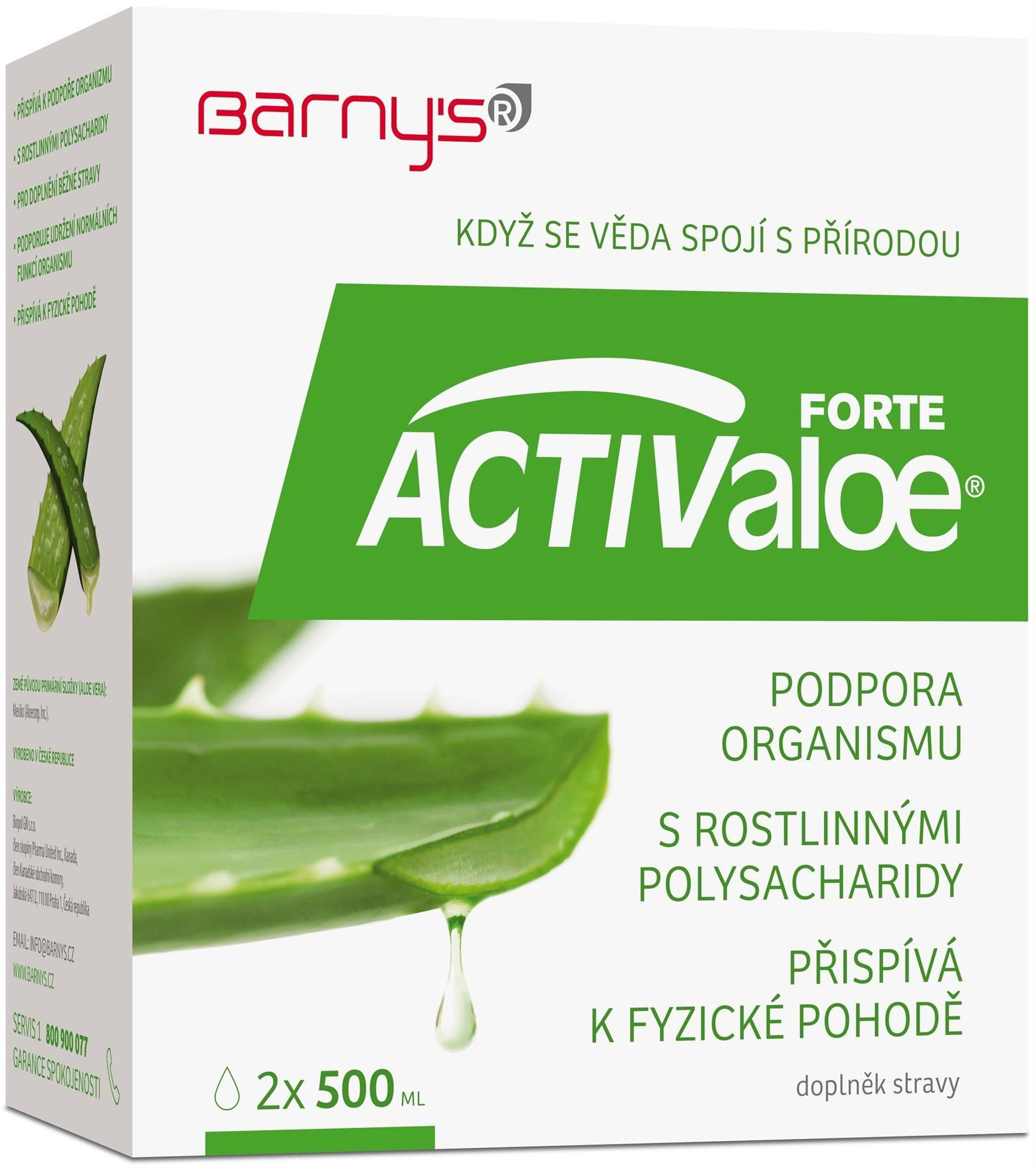 Barnys ACTIValoe® Forte 500 ml + 500 ml