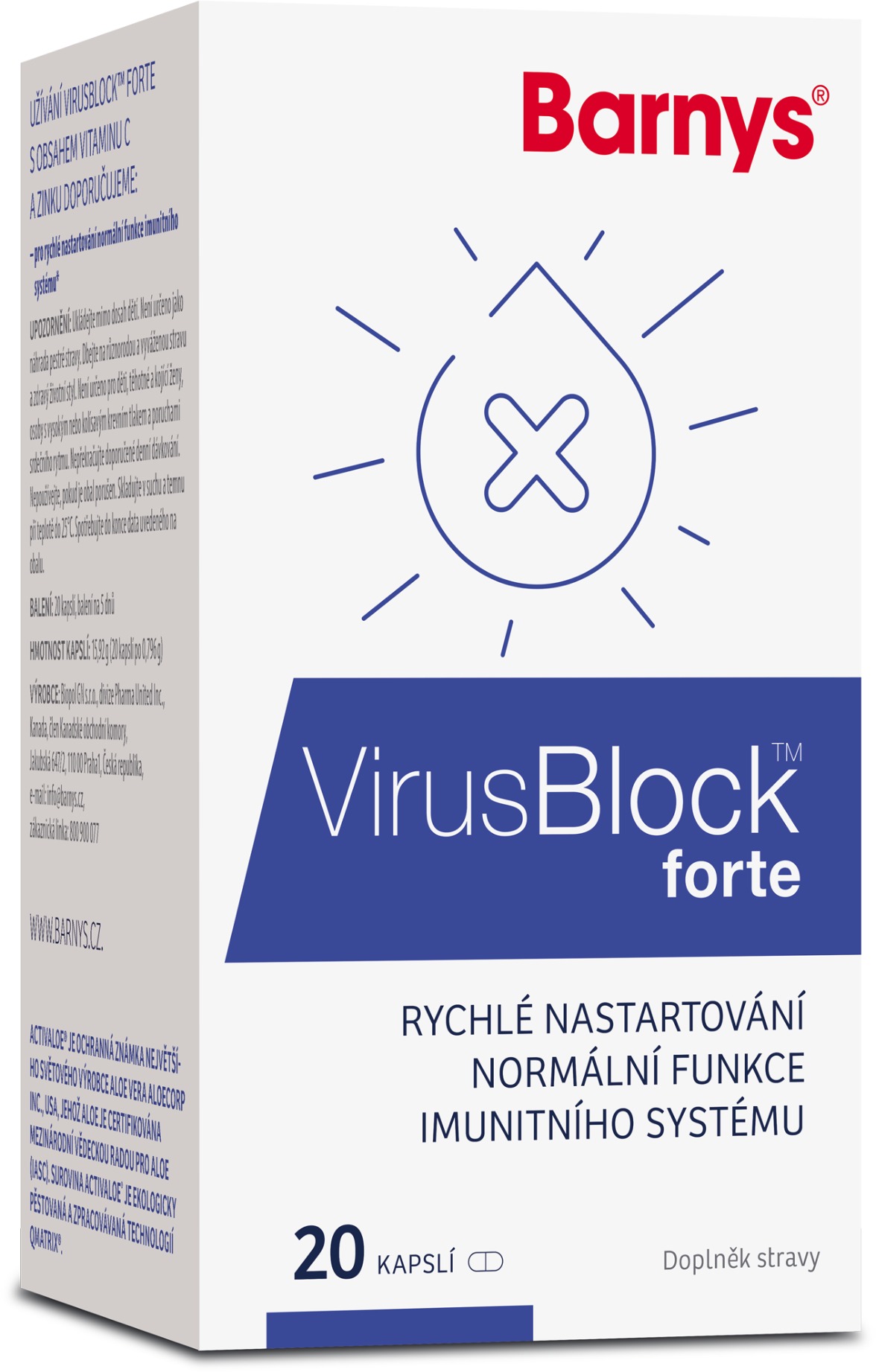 Barnys VirusBlock™ forte 20 kapslí