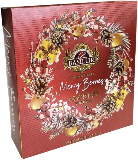 Basilur Merry Berry Assorted Vol. II 20 × 2 g, 10 × 1,5 g, 10 × 1,8 g