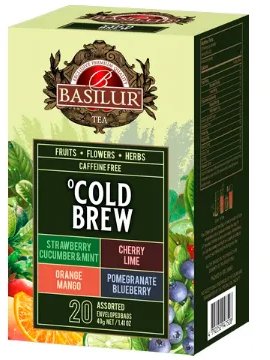 BASILUR Cold Brew Assorted přebal 20 × 2 g