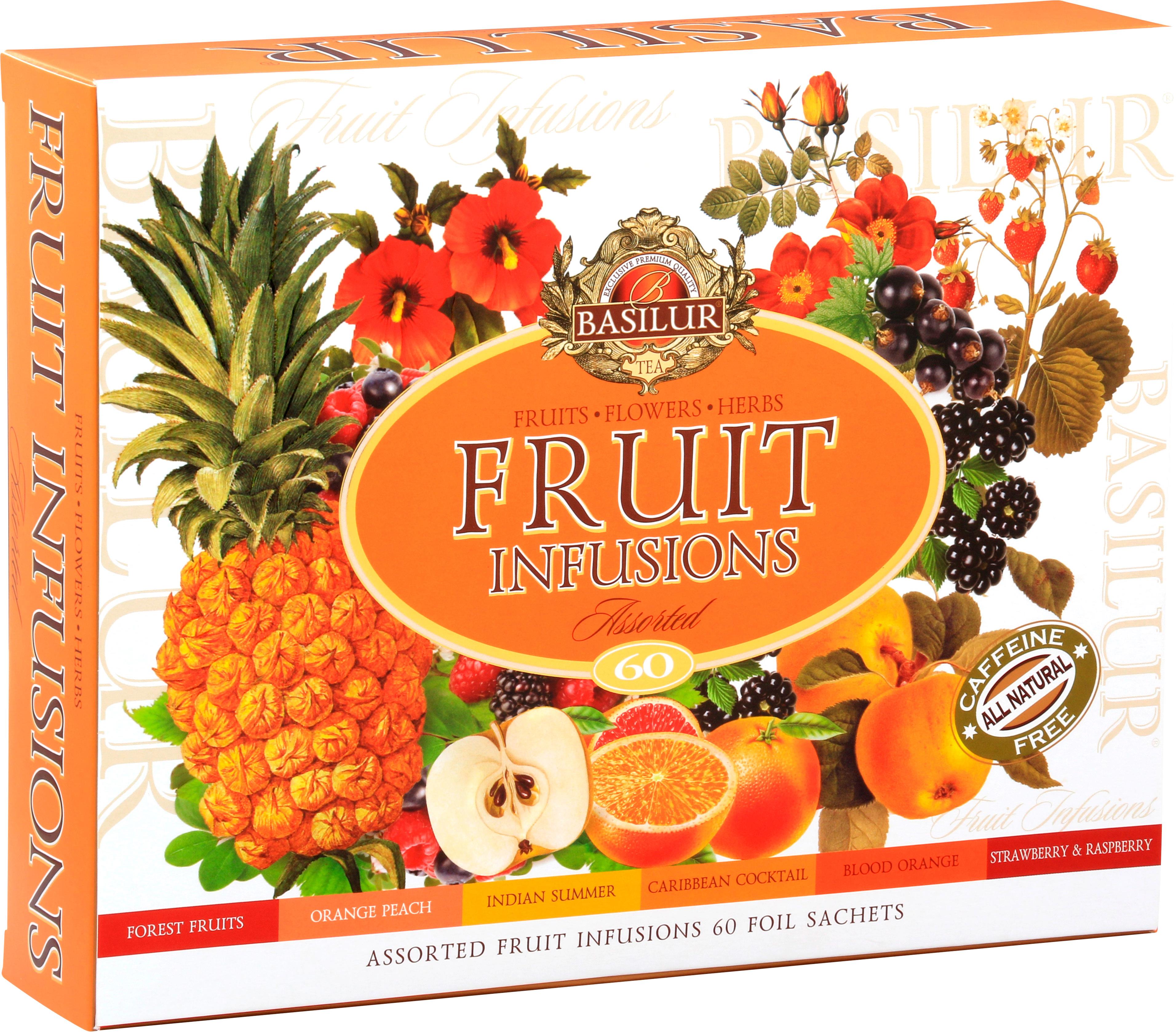 BASILUR Fruit Infusions Assorted 60 sáčků, přebal