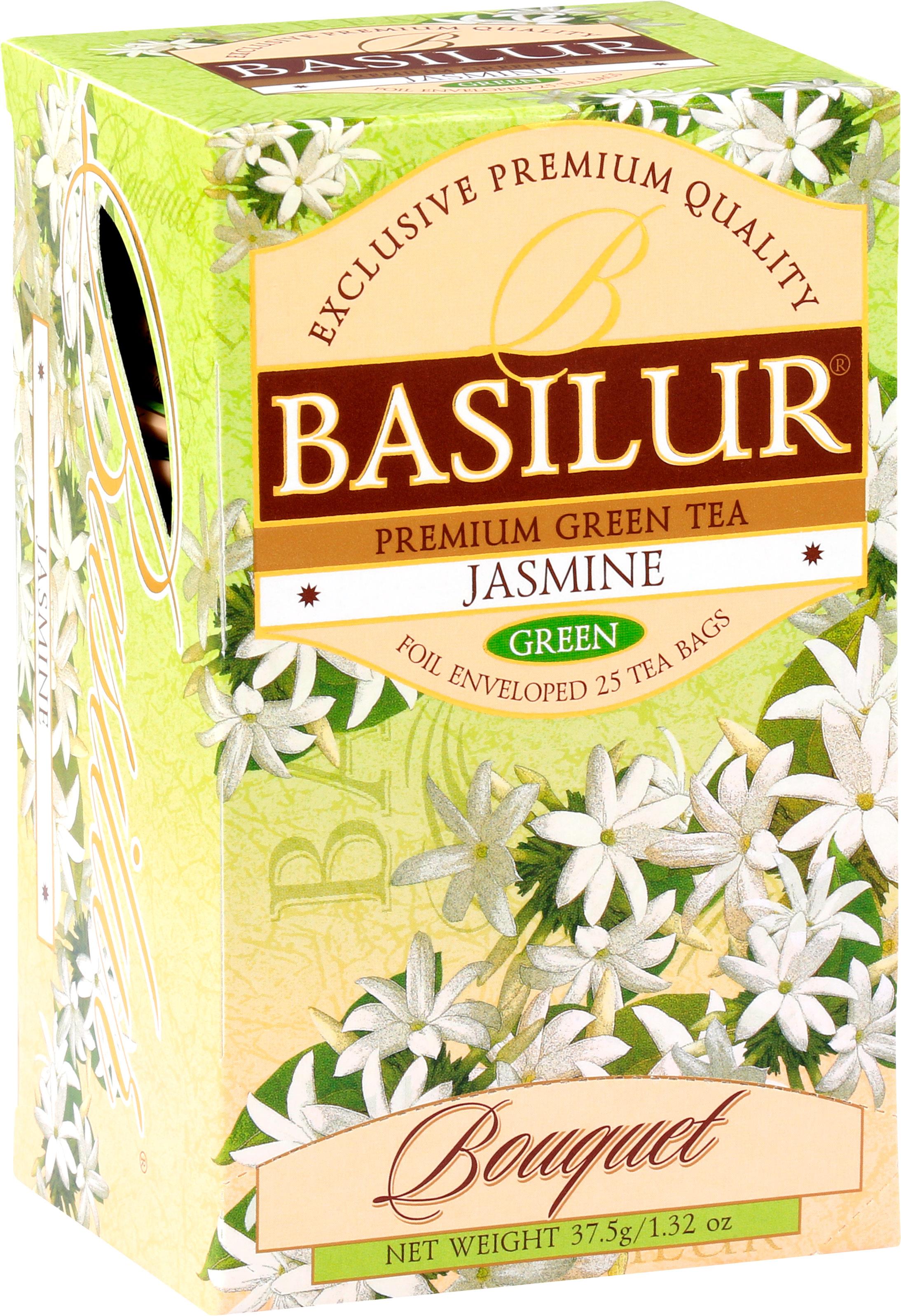 BASILUR Bouquet Jasmine 25 × 1,5 g, přebal