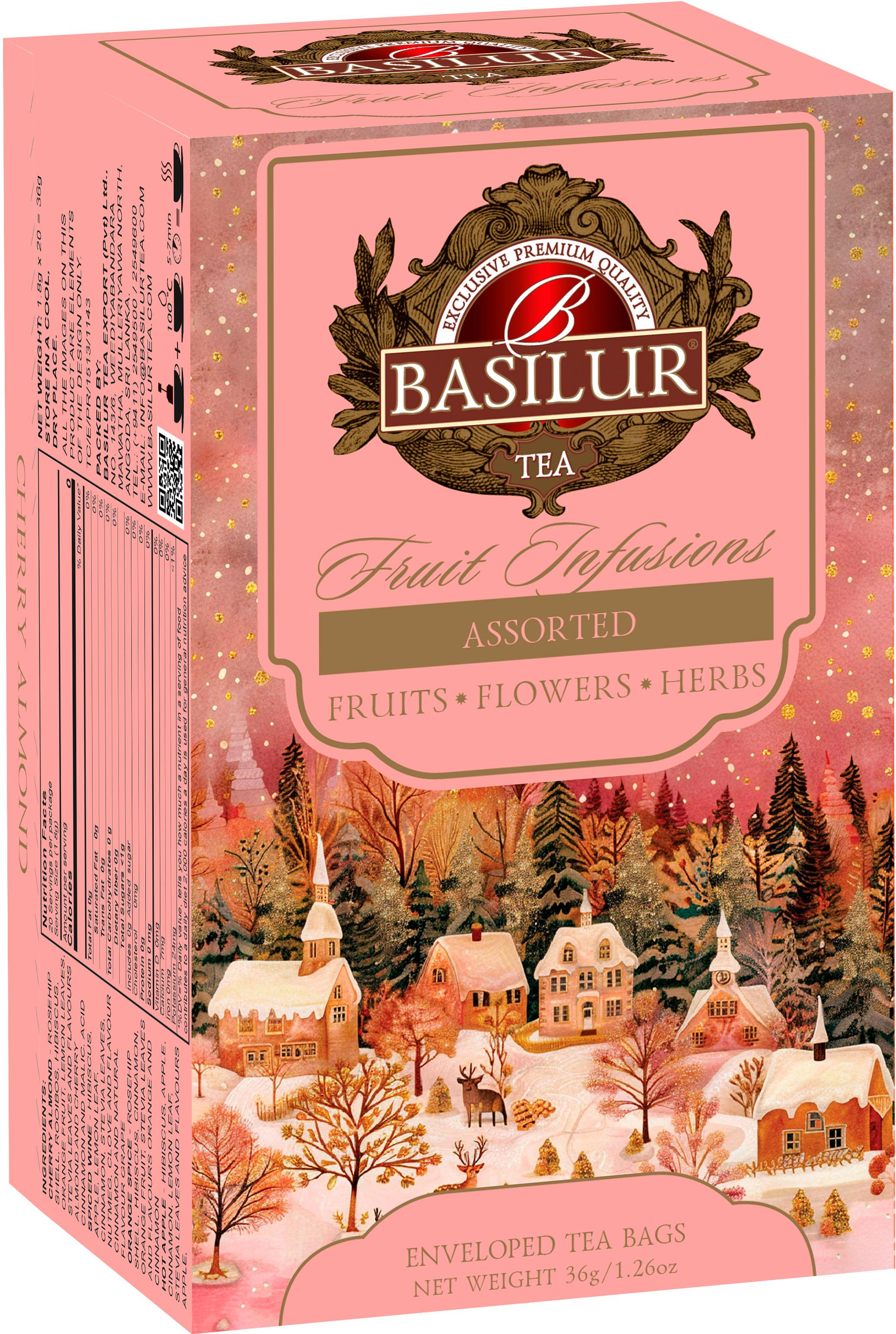 BASILUR Christmas Fruit Assorted 20 × 1,8 g, přebal