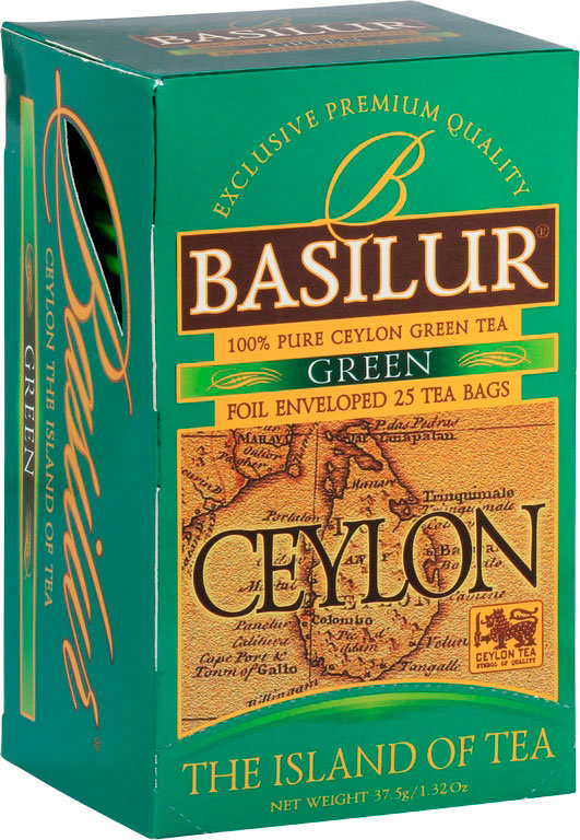 BASILUR Island of Tea green přebal 25 × 1,5 g