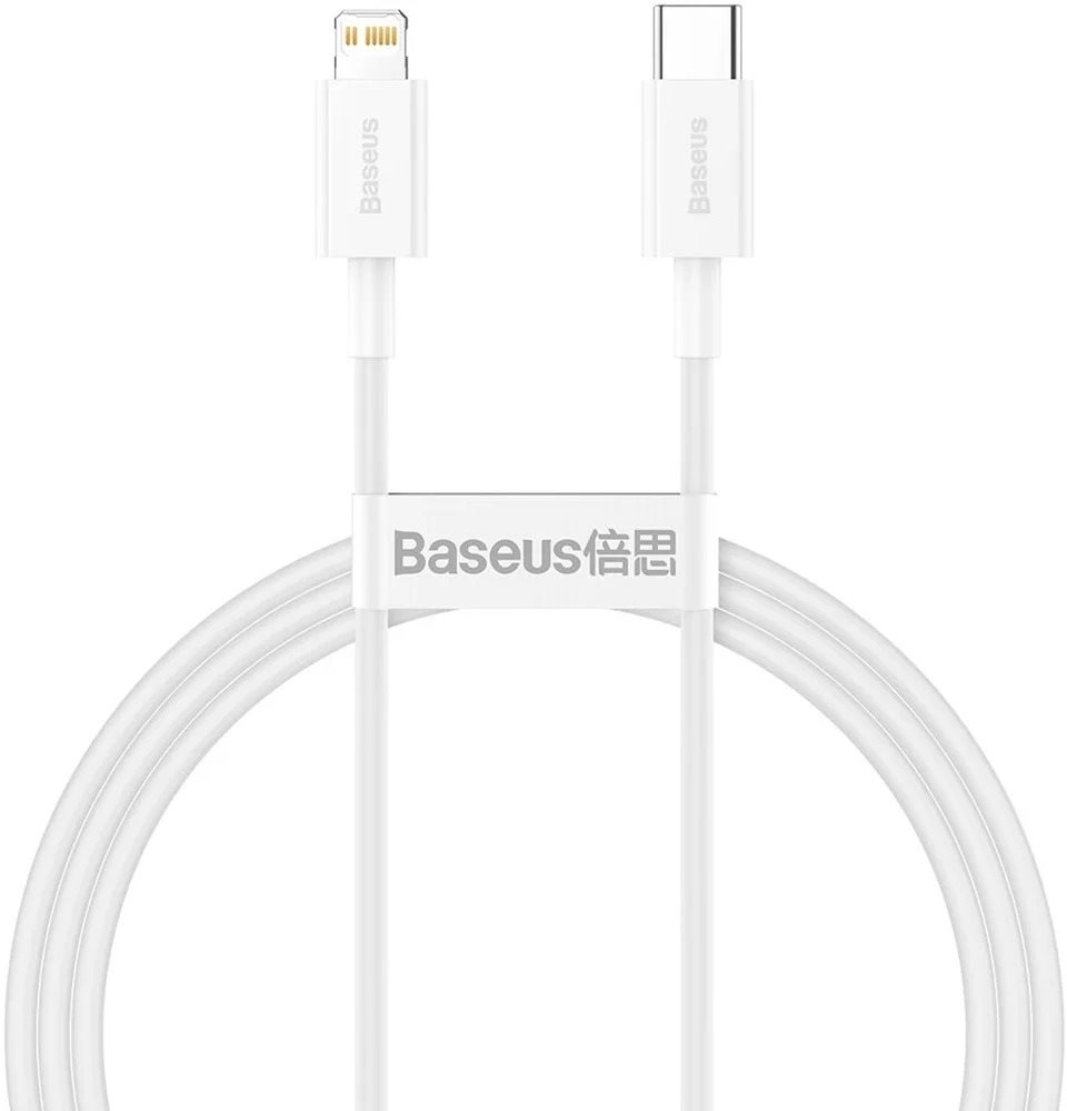 Baseus Superior Series rychlonabíjecí kabel Type-C/Lightning 20W 1m bílá