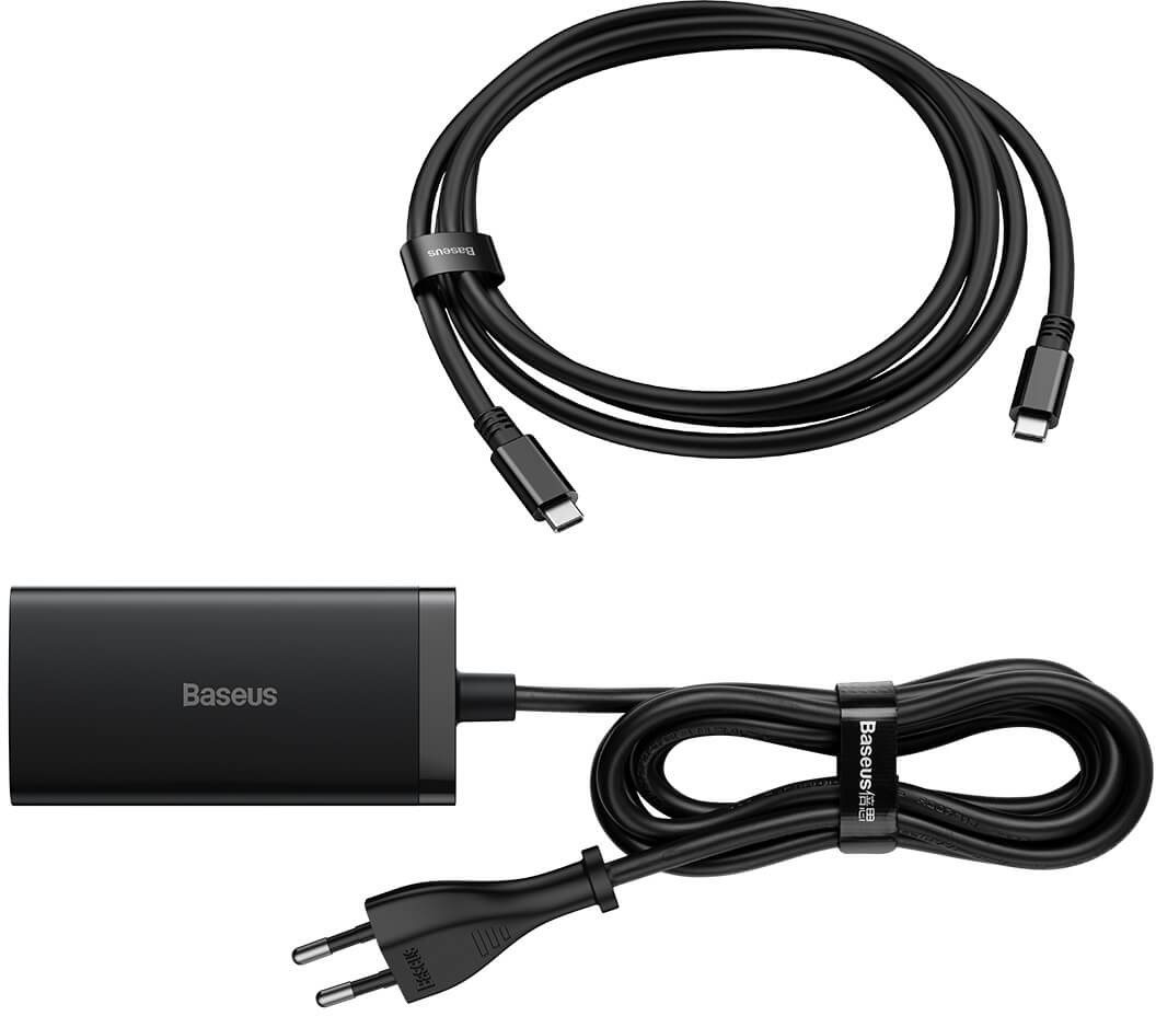 Baseus GaN5 Pro Desktop Fast Charger 1U+2C+HDMI 67W with 1.5m power cord EU Black (With Full Feature