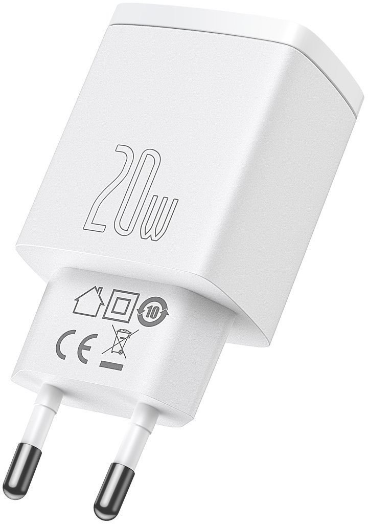 Baseus Compact Quick Charger U+C 20W EU White