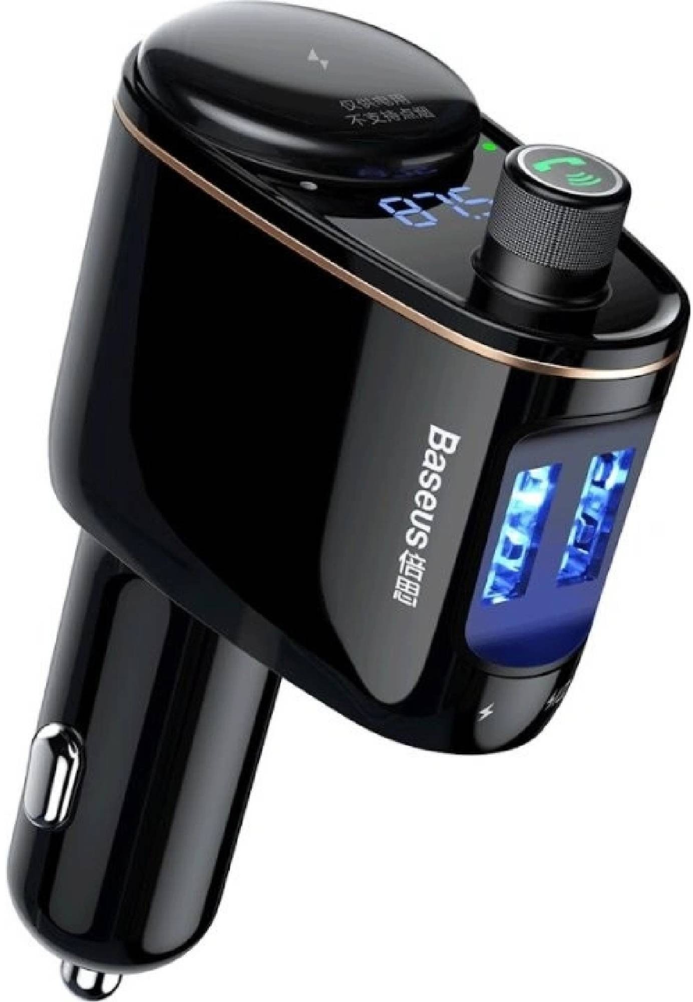Baseus T Shaped S-09A Car Bluetooth MP3 Player (Standard Edition) Black