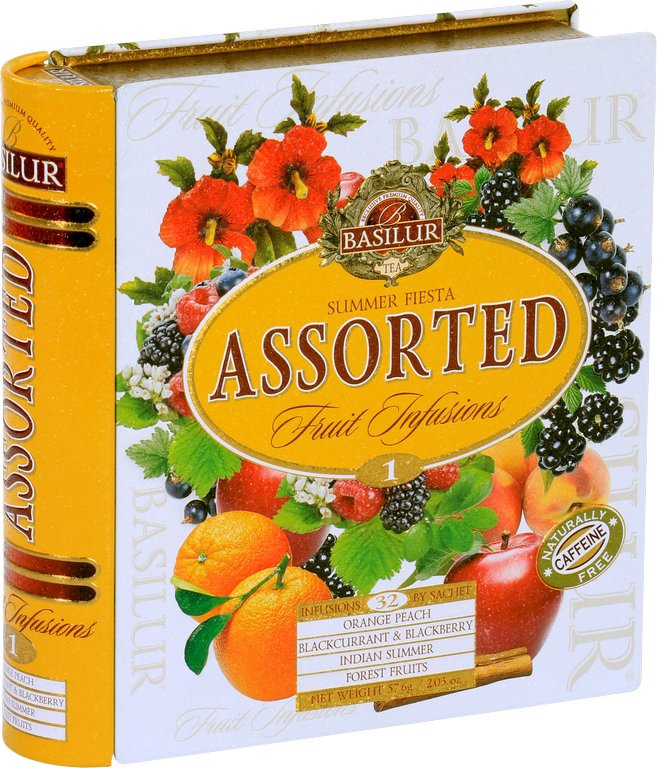 Basilur Fruit Infusions Book Summer Fiesta 32 × 1,8 g plech
