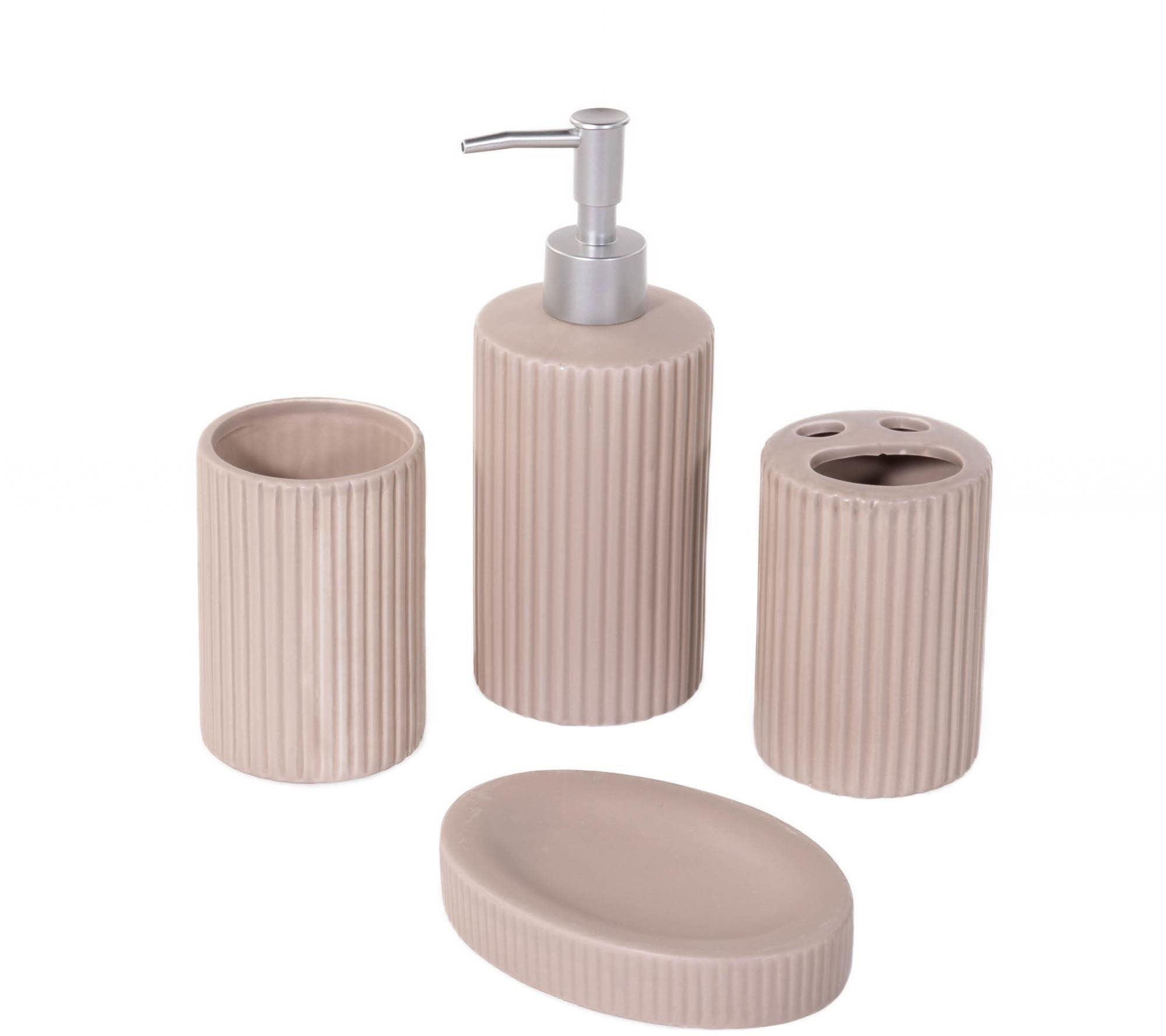 Bathroom Solutions sada 4 kusů béžová