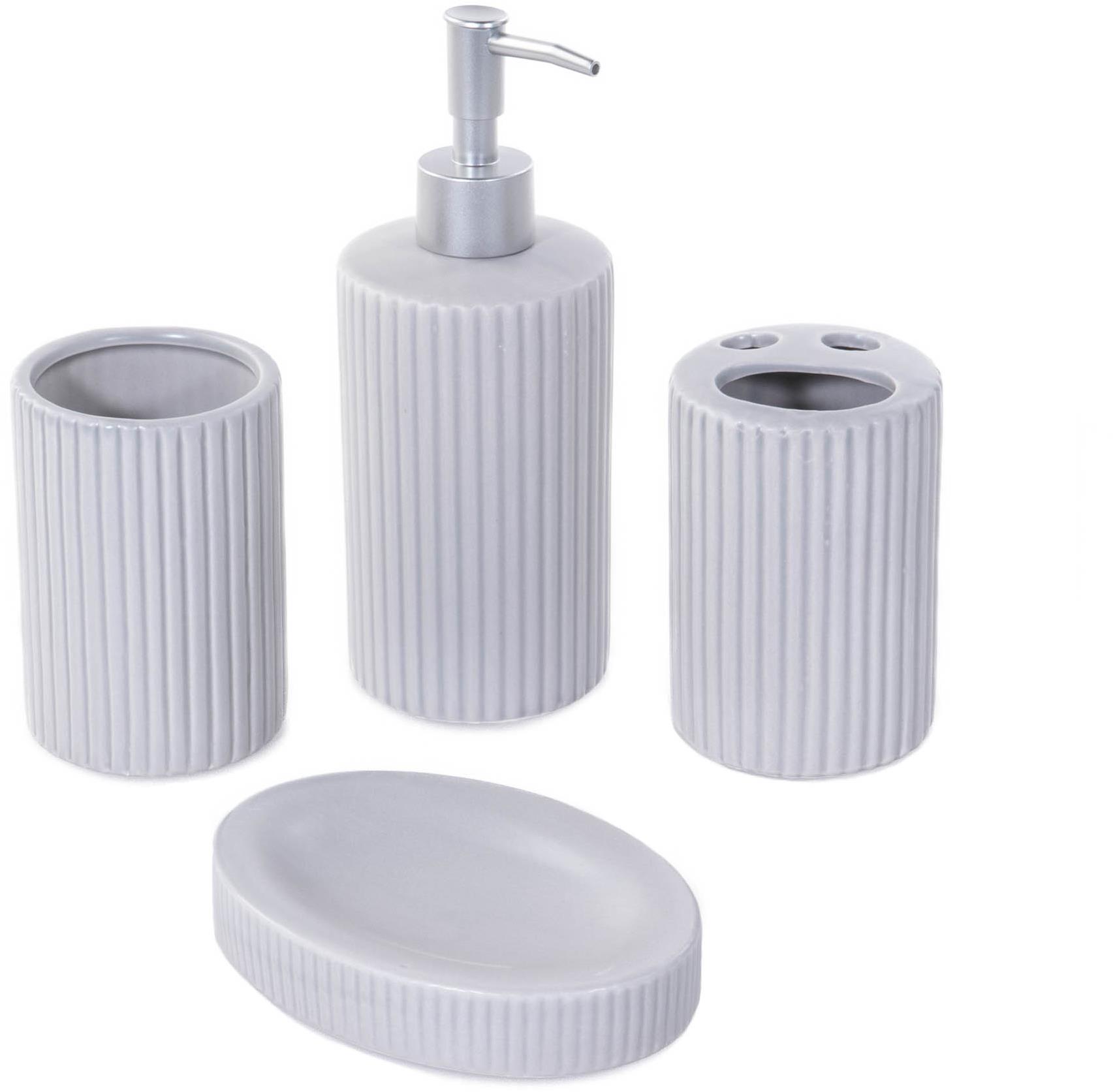 Bathroom Solutions sada 4 kusů šedá