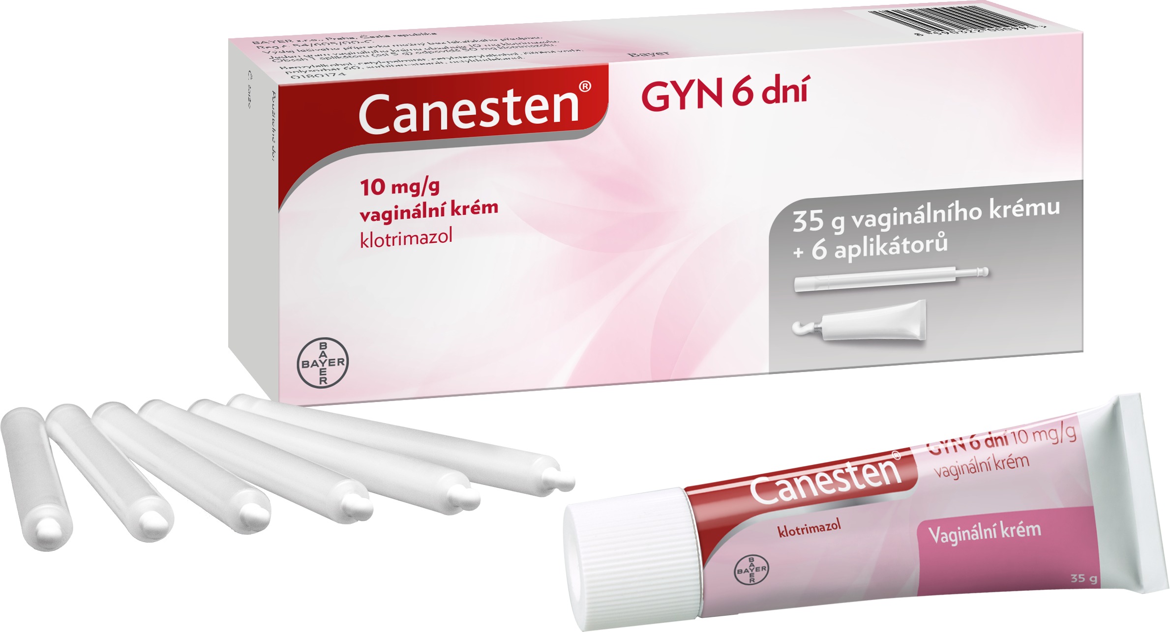 Canesten GYN 6 dní vaginální krém 35 g + aplikátor