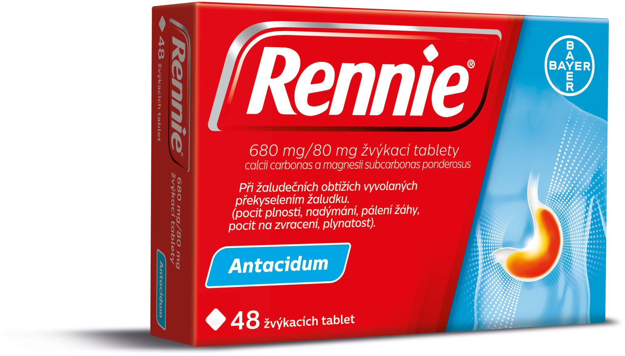 Rennie 48 žvýkacích tablet